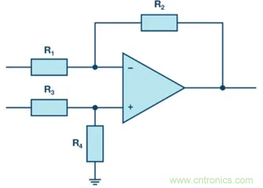 提高差分放大器的共模抑製比，電阻的選擇很關鍵