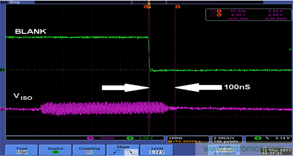 利用isoPower器件屏蔽電源，從而提高精度