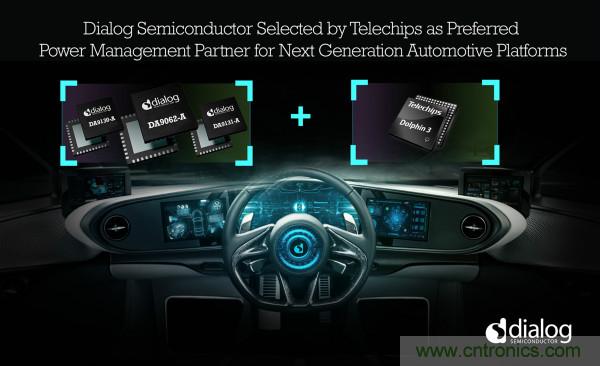 Dialog成為Telechips優選電源管理合作夥伴，助力下一代汽車平台