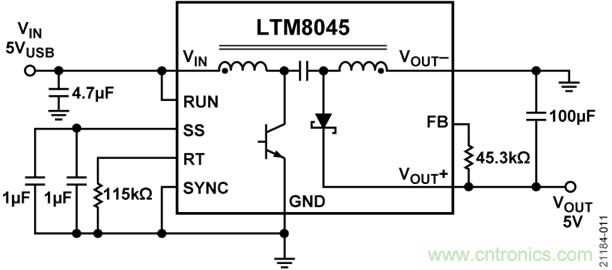 USB供電、915MHz ISM無線電頻段、具有過溫管理功能的1W功率放大器