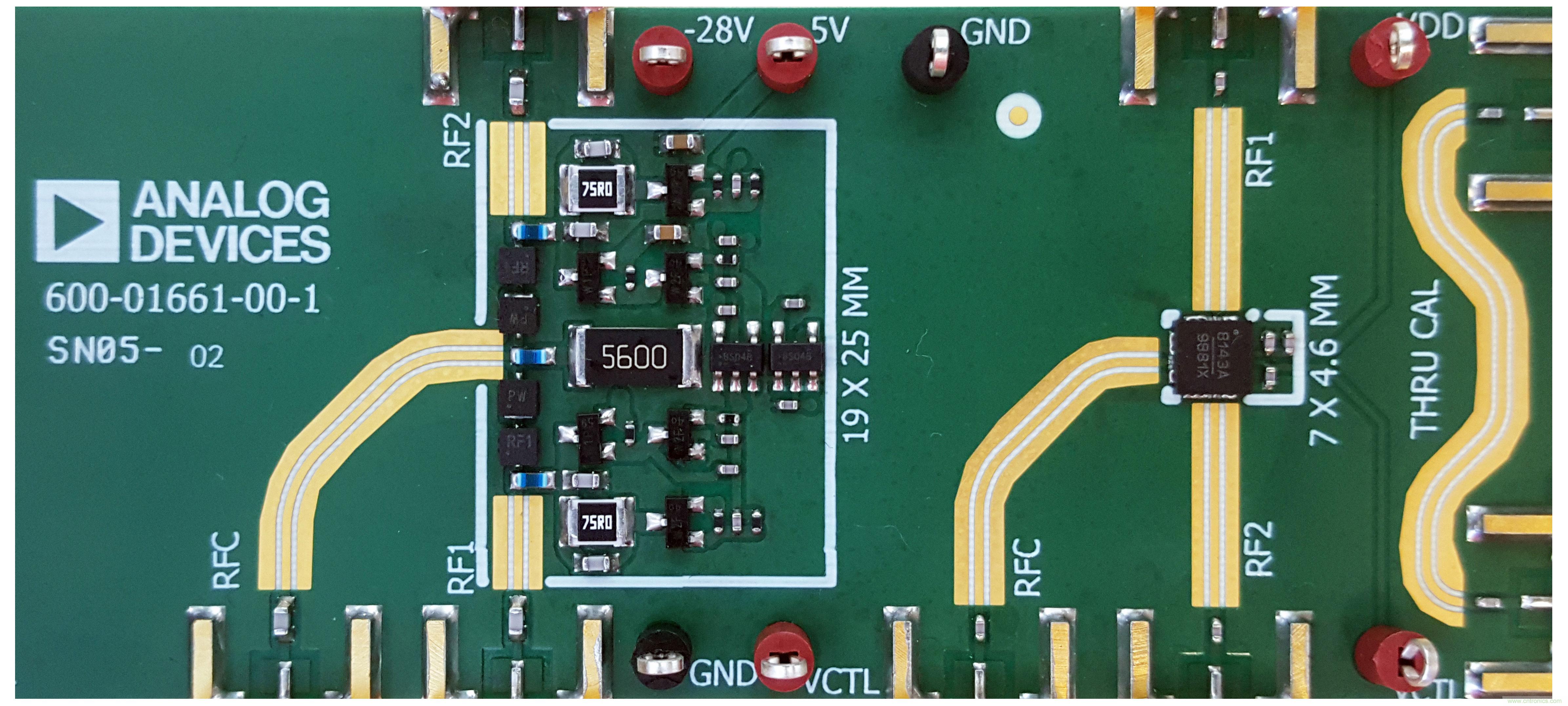 ADI高功率矽開關可節省大規模MIMO RF前端設計中的偏置功率和外部組件