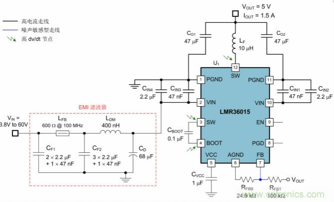 采用集成FET設計的EMI抑製技術
