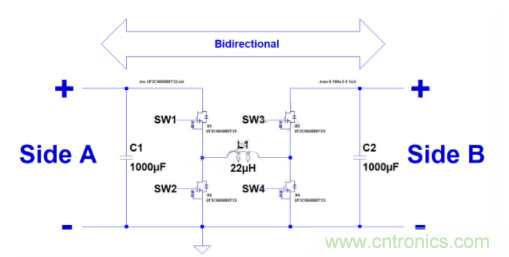 如何用碳化矽MOSFET設計雙向降壓-升壓轉換器？