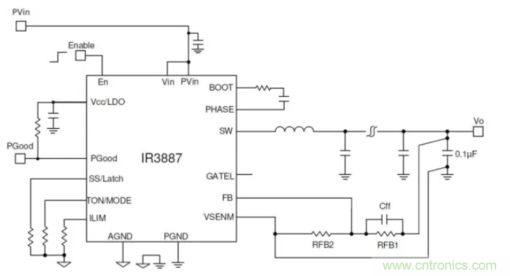 基於負載恒定電壓點穩壓器OptiMOS TM IPOL設計