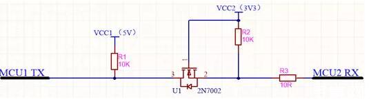 不同的電平信號的MCU如何進行串口通信？