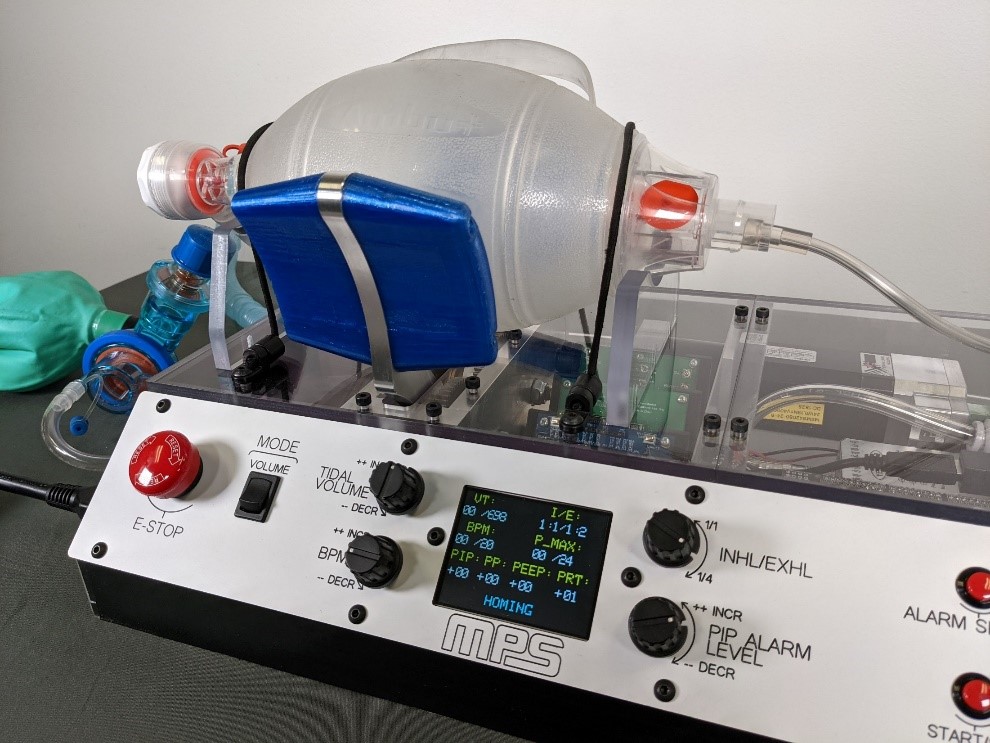 帶eMotion智能電機控製和備用電池的MPS開源急救呼吸機