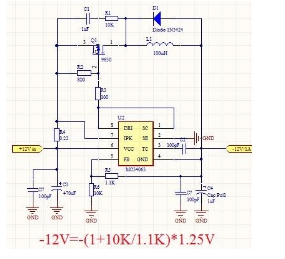 如何從正電壓電源獲得負電壓，正電壓轉負電壓的方法圖解