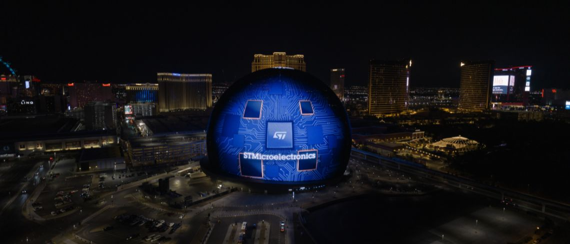 意法半導體超級傳感器助Sphere打造沉浸式體驗，開啟全新電影時代