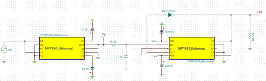 基於MPY634的有效值電路設計