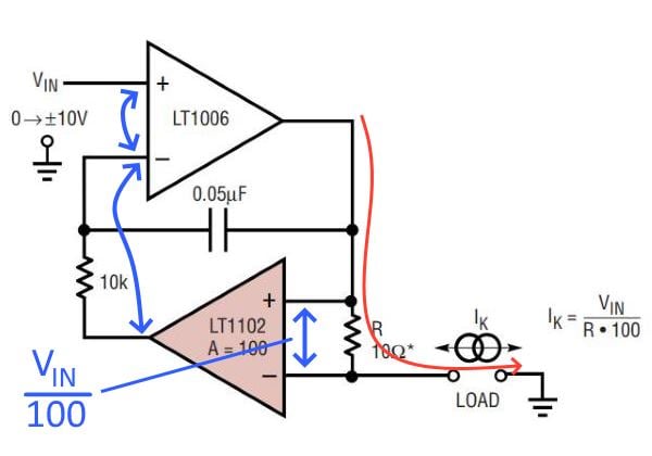 如何設計簡單的電壓控製雙向電流源